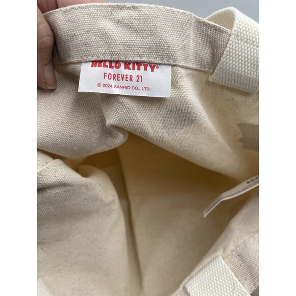 Hello Kitty Canvas Faces And Ref Bow Tote NEW With Tags - Fast Shipping! - Picture 5 of 5